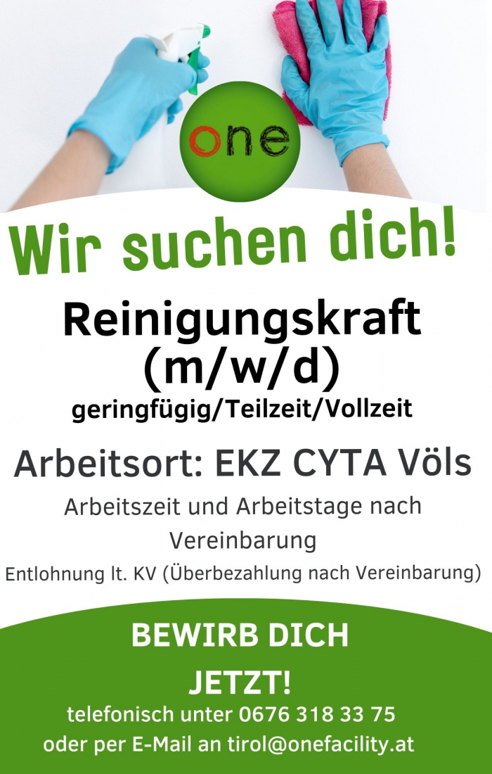 Stellenanzeige CYTA onefacility